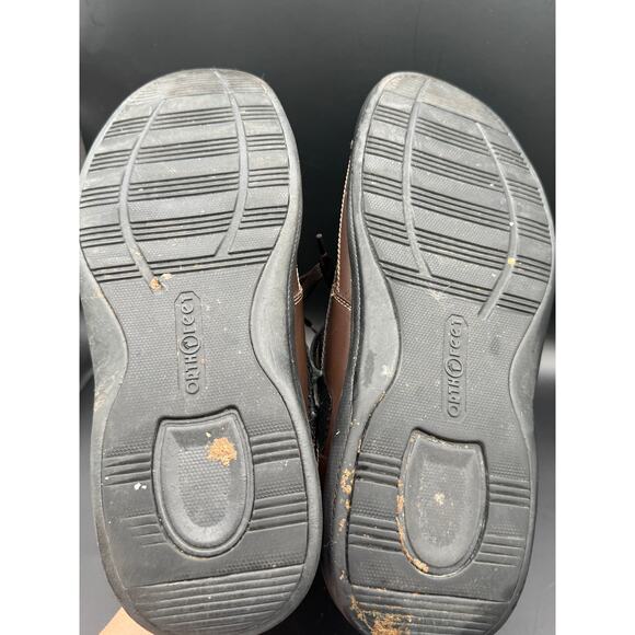 Orthofeet Men's 422 Boat Shoes Black Diabetic Arthritis Shoes Size 10 Wide - Picture 4 of 7